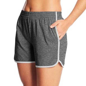 Pantalones cortos de mujer con logotipo personalizado, ropa para correr, pantalones cortos de gimnasio para mujer, pantalones cortos de Yoga transpirables sueltos para mujer, Material personalizado de Color sólido - Product Image 1