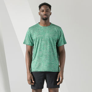 Camiseta de entrenamiento de verano con estampado personalizado elegante para hombre, camiseta OEM de patrón sólido, camisetas personalizadas en blanco - Product Image 2