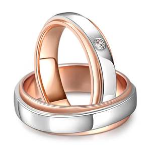 แหวนคู่เพชรเงินแท้สองสี Jeulia Forever Promise - Product Image 2