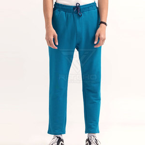 Pantalons pour hommes de haute qualité, logo personnalisé, coupe droite, décontractés, légers, taille élastique, taille personnalisée, 100% coton, séchage rapide - Product Image 1