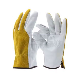 Gants de mécanicien en cuir léger de couleur unie à vendre Gants de mécanicien en cuir de conception personnalisée vêtements de travail - Product Image 5