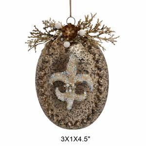 Vintage Style Glass <b>Christmas</b> Ornaments Full Color Printed Handcrafted Finials <b>Baubles</b> Classic Holiday Tree Decorations Made - Product Image 3