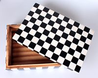 ABI OVERSEAS Scatole Quadrate e Rettangolari in MDF e Resina Fatte a Mano, Personalizzabili in Colore e Logo, con Coperchi per Arredamento e Stoccaggio