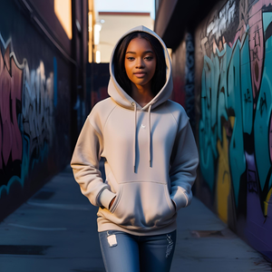 เสื้อฮู้ดสวมหัวสำหรับผู้หญิงมีลายปักโลโก้หลากสีพิมพ์ดิจิตอลสำหรับฤดูหนาวแบบรูดซิป - Product Image 1