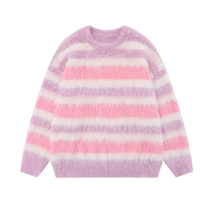 Custom Logo Front Knitted <b>Cardigan</b> Acrylic <b>Sweater</b> High Quality Breathable Warm Fluffy <b>Long</b> Sleeve - Product Image 5