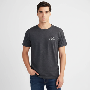 T-shirt blanc d'été de haute qualité-T-shirt personnalisé pour hommes avec votre logo en gros de l'usine - Product Image 1