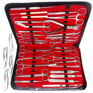 Premium Roestvrij Staal 42 Stuks Ons Kleine Chirurgie Chirurgische Instrumenten <span class=keywords><strong>Kit</strong></span> Herbruikbare Algemene Chirurgie Instrumenten Set