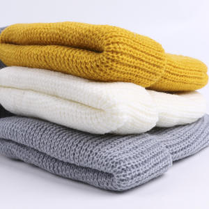 Fabricantes al por mayor de acrílico reciclado de punto corto Skull Cap Hat Fisherman Beanie jacquard Beanie - Product Image 1