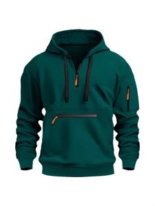 Manufacturer's of High Quality Quick Dry Breathable Men's 100% Cotton Zipper-Up Hoodie Winter Season for <b>Christmas</b> - Product Image 5