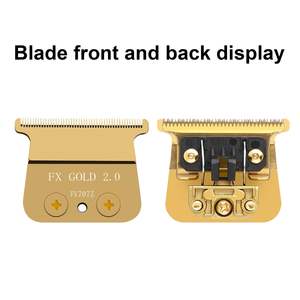 Paquete de 2 Cuchillas de Repuesto DLC con 4 Protectores, Color Dorado, Compatibles con Recortadoras para Cortar el Cabello - Product Image 4