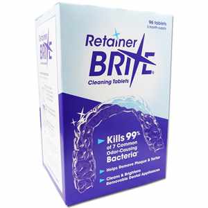 ชุดทำความสะอาดช่องปาก Retainer Brite 96 เม็ด ยาทำความสะอาดฟัน - Product Image 1