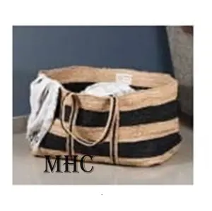 White Color Ladies Fashionable Jute Hand Bag Hot Selling Product On Amazon Party Ware Usage Nice Product