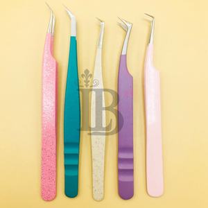 New Arrivals Eyelash Extension Tweezers Eyelash Tweezers <b>Boot</b> Volume Mink Grip Low Price High Demand Makeup Tools Applicator - Product Image 1