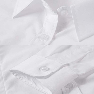 Camisa de Vestir Blanca Sencilla para Mujer, Ropa Formal de Trabajo - Product Image 5
