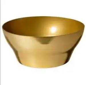 Frutal de Metal recubierto de polvo dorado, cuenco para servir comida para el hogar y el restaurante, cuenco para servir de Metal elegante hecho a mano - Product Image 2