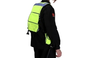 เสื้อกั๊กสะท้อนแสงมองเห็นได้ชัดเจนคุณภาพสูงมีหลายกระเป๋าสำหรับขับขี่รถจักรยานยนต์กลางคืนชุดปั่นจักรยานผ้าฝ้ายผ่านการรับรอง CE - Product Image 5