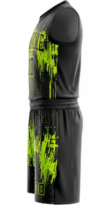 ชุดยูนิฟอร์มบาสเก็ตบอลแบบไม่มีแขนสั่งทำพิเศษ พิมพ์ลายแบบ Sublimation Transfer ผ้าโพลีเอสเตอร์ 100% เสื้อ กางเกงขาสั้น ชุดกีฬาทีมเยาวชน - Product Image 2