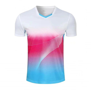 2025 tout nouveau maillot de Tennis à manches courtes pour hommes respirant haut de gamme uniforme de sport vêtements d'entraînement Style formel - Product Image 4