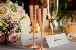 Verre en métal de cuivre fait à la main royal pour la maison d'hôtel de restaurant de Noël de mariage avec le logo adapté aux besoins du client - Product Image 2