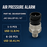 Alarme de pression d'air, référence 3814010Y3HM0, compatible avec les camions JAC Gallop K5 K7, capteur de pression d'air de frein, pièces de camions lourds JAC