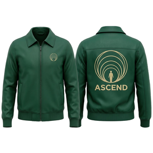 Chaqueta de Cuero Personalizada de Alta Calidad, Estilo Bomber, con Bordado, para Hombre, Estilo Harajuku, Ajustada, Urbana, OEM - Product Image 1