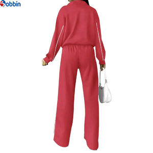 Chándales de Entrenamiento Personalizados con Logotipo para Mujer, Nuevo Estilo Moderno, Ajuste Delgado, Ropa Deportiva para Gimnasio, Chándal Informal con Cierre Lateral - Product Image 6