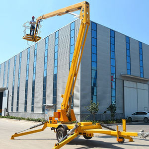Nuevo 20M Cherry Picker Tree Trimming Steel Lift Trailer Hand-Accionado Boom Spider Lift para mantenimiento de instalaciones y uso doméstico - Product Image 3