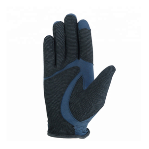 Gants d'équitation Gants d'équitation en cuir synthétique avec dos à quatre voies Impression 2025 Gants d'équitation en cuir portable avec logo personnalisé - Product Image 6