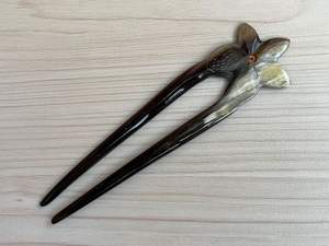 VOTRE ACCESSOIRES DE CHEVEUX EN CORNE DE BUFFLE POLI FAIT À LA MAIN Fourchette à cheveux Bâton Barrettes Clips pour Bijoux Matiss Coiffure - Product Image 2