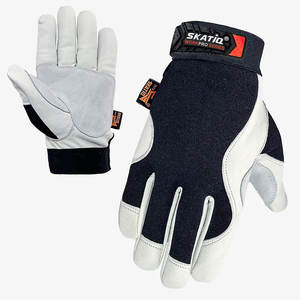 Haute qualité SKATIQ SG-8076 Premium peau de chèvre Double paume gants de travail fonction antidérapante - Product Image 1