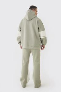 เสื้อมีฮู้ดผ้าฟลีซขนาดใหญ่สำหรับผู้ชาย, เสื้อมีฮู้ดแบบสวมหัวพิมพ์โลโก้ตามสั่ง - Product Image 5