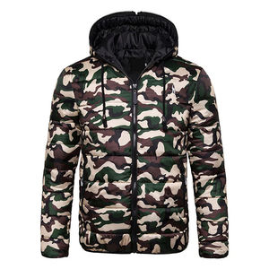 Manteau bouffant à capuche camouflage personnalisé pour hommes veste matelassée légère décontractée résistante à l'eau prix de gros de qualité supérieure - Product Image 5