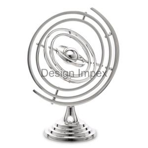 Luxury Gold Geometric <b>Globe</b> Model With Base Portable Rotatable <b>Globe</b> Showpiece Interior Decorative Items Cheap Price - Product Image 4