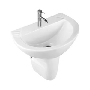 Lavabo de cerámica redondo de la mejor venta con juego de pedestal para baño cocina hogar porcelana artículos sanitarios Lavabo India - Product Image 6