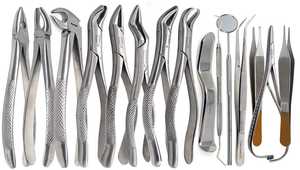 Kit de Instrumentos de Elevación y Extracción para Cirugía Dental Oral, de Acero Alemán, con Certificación CE Clase I, con Mango Manual y Diseño Moleteado - Product Image 2