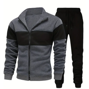 Nouveau survêtement en polyester respirant personnalisé à col roulé pour hommes, survêtement personnalisé de haute qualité, pantalon de survêtement pour hommes - Product Image 5