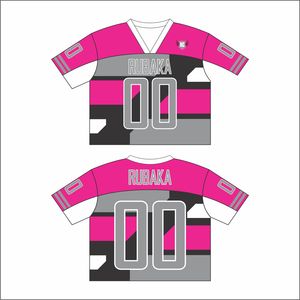 Finch เสื้อผ้า2024อเมริกันฟุตบอลสั่งทำปักลาย unisex กีฬาเสื้อยืดหลวมพอดีตาข่ายขนาดใหญ่พิเศษ - Product Image 5