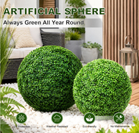 Esferas Grandes de Topiario Artificial de Boj, Plantas Verdes Falsas para Interiores y Exteriores, Jardín, Patio, Paisajismo, Decoración del Hogar, Venta al por Mayor