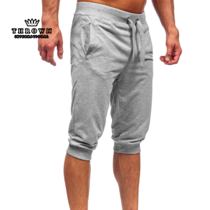 Pantalones Cortos de Verano para Hombre, Casuales, de Alta Calidad, de Algodón, con Cierre de Cremallera, Lisos, Teñidos, Ecológicos, Transpirables, Estilo Urbano - Product Image 4