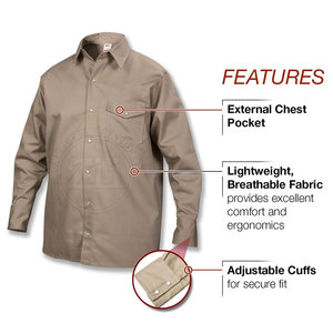 Meilleures ventes Chemises respirantes pour hommes en stock Chemises de soudage FR à bas prix pour hommes en vente - Product Image 3