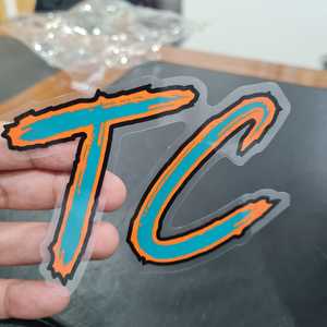 Haute qualité clair Transparent vinyle Logo autocollant étanche découpé précieux voiture et ordinateur portable décoratif autocollants promotionnels - Product Image 1