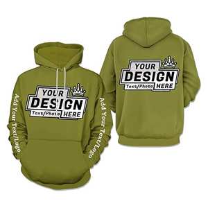 Sudadera con capucha de lana para hombre personalizada 100% algodón bordado nombre Número equipo eventos ropa informal personalizada servicio OEM - Product Image 4