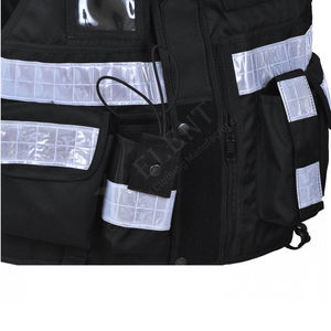 Gilets de sécurité haute visibilité logo personnalisé veste réfléchissante gilet de sécurité en coton noir pour femmes gilet de sécurité - Product Image 3