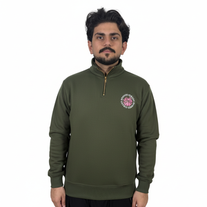Sudadera con Cierre de Cremallera de 1/4 para Marcas de Moda, con Forro Polar Suave, Impresión de Logotipo Personalizado Disponible, Sudadera Básica al por Mayor - Product Image 1