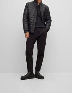 Chaqueta Bomber de Invierno para Hombre, Estilo Urbano, Tallas Grandes, OEM/ODM, Alta Calidad, Ligera, Bloques de Color, Impermeable, de Lona - Product Image 3