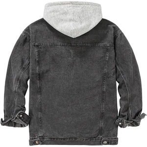 Veste Denim à Capuche Noire en Coton 2025 de Haute Qualité, Design Slim en Jean Déchiré, pour Femme, Style Vintage Hiver/Automne, Nouveauté 100% - Product Image 2