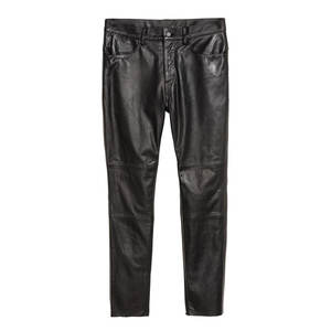 Pantalons en cuir pour hommes, coupe ajustée, tendance, décontractés, cuir véritable, meilleure qualité, pantalons en cuir pour hommes adultes - Product Image 6
