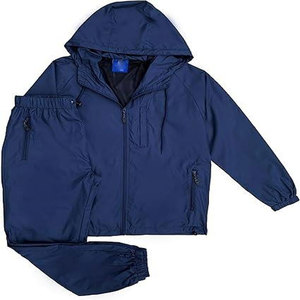 Nuevo Conjunto de Chaqueta y Pantalón Cortavientos de Nailon Tejido con Logotipo Personalizado OEM 2025, Conjunto de Dos Piezas para Hombre, Ropa Casual - Product Image 1