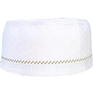 Llano transpirable al por mayor musulmán oraciones gorras sombreros diseño personalizado Topi Kufi Color sólido Ramzan oración sombreros mejor precio - Product Image 4