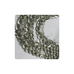 Cuentas de piedras preciosas de cuarzo amatista verde Natural genuina de calidad superior 4mm forma de corazón Briolette 7mm 8 pulgadas para la fabricación de joyas - Product Image 5